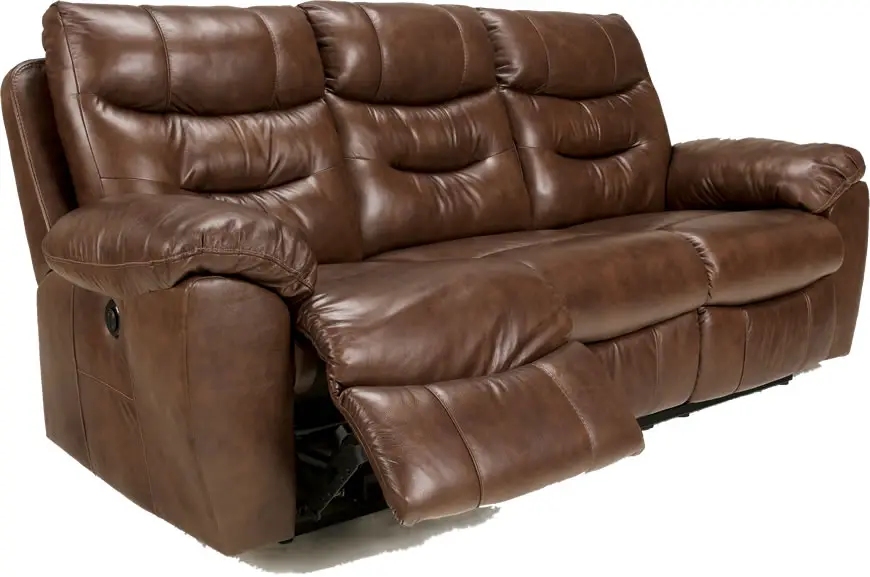 wall hugging leather reclining sofa
